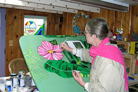 Diana in her Studio.