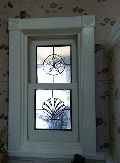 Clear Textured Bathroom Window