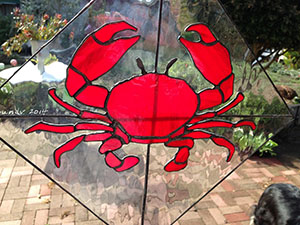 Charle's Crab Stained Glass